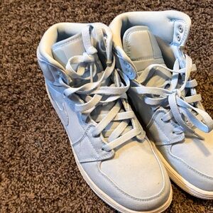 Nike Women's Sky Blue High-Top Sneakers